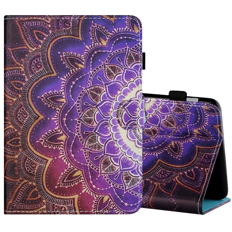 Sewing Thread Horizontal Painted Flat Leather Case with Pen Cover & Anti Skid Strip & Card Slot & Holder & Sleep / Wake-up Function, For Samsung Galaxy Tab S6 Lite SM-P610 / 615, For Amazon Kindle Fire HD8 2020, For Samsung Galaxy Tab A7 2020 T500 / T5...