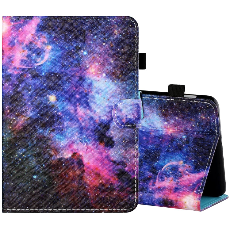 Sewing Thread Horizontal Painted Flat Leather Case with Pen Cover & Anti Skid Strip & Card Slot & Holder & Sleep / Wake-up Function, For Amazon Kindle Fire HD8 2020, For Samsung Galaxy Tab S6 Lite SM-P610 / 615, For Samsung Galaxy Tab A7 2020 T500 / T5...