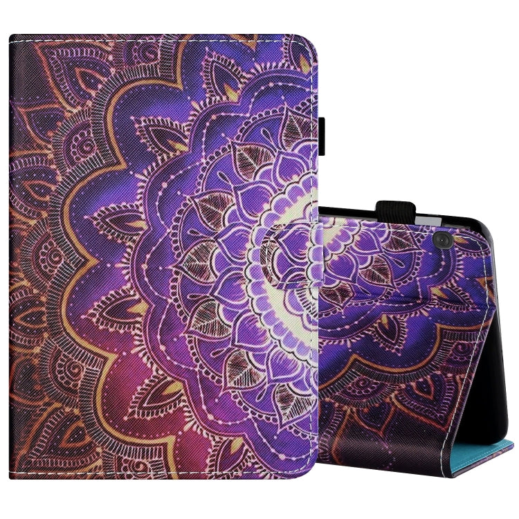 Sewing Thread Horizontal Painted Flat Leather Case with Pen Cover & Anti Skid Strip & Card Slot & Holder & Sleep / Wake-up Function, For Amazon Kindle Fire HD8 2020, For Samsung Galaxy Tab S6 Lite SM-P610 / 615, For Samsung Galaxy Tab A7 2020 T500 / T5...