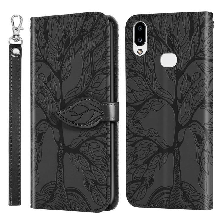 Life of Tree Embossing Pattern Horizontal Flip Leather Case with Holder & Card Slot & Wallet & Photo Frame & Lanyard, For Samsung Galaxy A8s, For Samsung Galaxy A10s, For Samsung Galaxy A20 / A30, For Samsung Galaxy A20e, For Samsung Galaxy A20s       ...