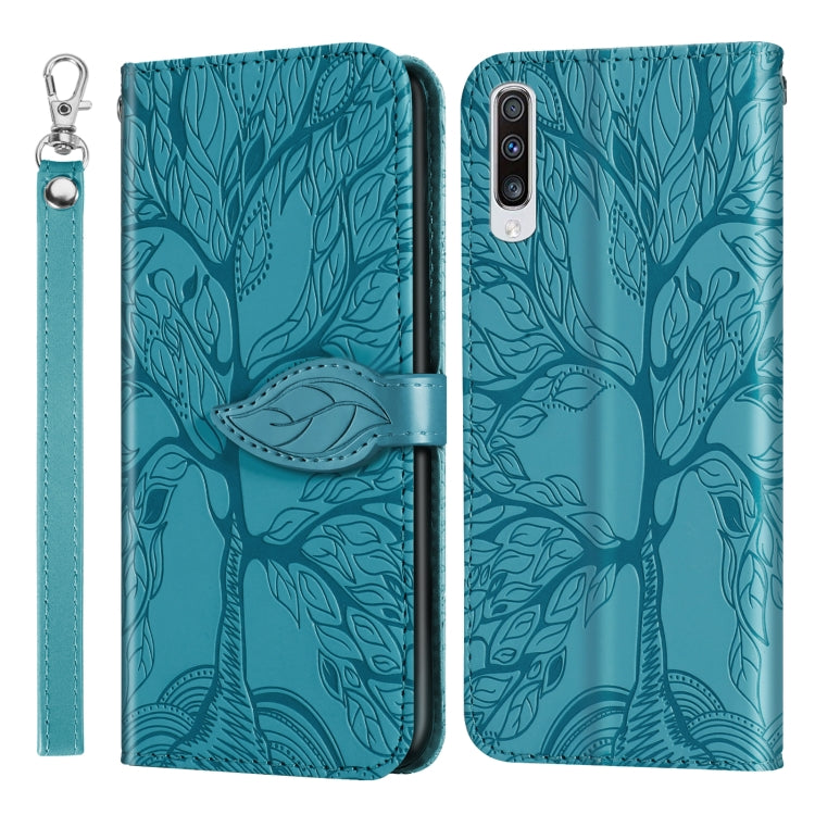Life of Tree Embossing Pattern Horizontal Flip Leather Case with Holder & Card Slot & Wallet & Photo Frame & Lanyard, For Samsung Galaxy M40s, For Samsung Galaxy A70, For Samsung Galaxy A71, For Samsung Galaxy M51 (Side Fingerprint)                    ...