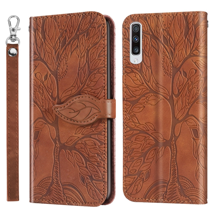 Life of Tree Embossing Pattern Horizontal Flip Leather Case with Holder & Card Slot & Wallet & Photo Frame & Lanyard, For Samsung Galaxy M40s, For Samsung Galaxy A70, For Samsung Galaxy A71, For Samsung Galaxy M51 (Side Fingerprint)                    ...