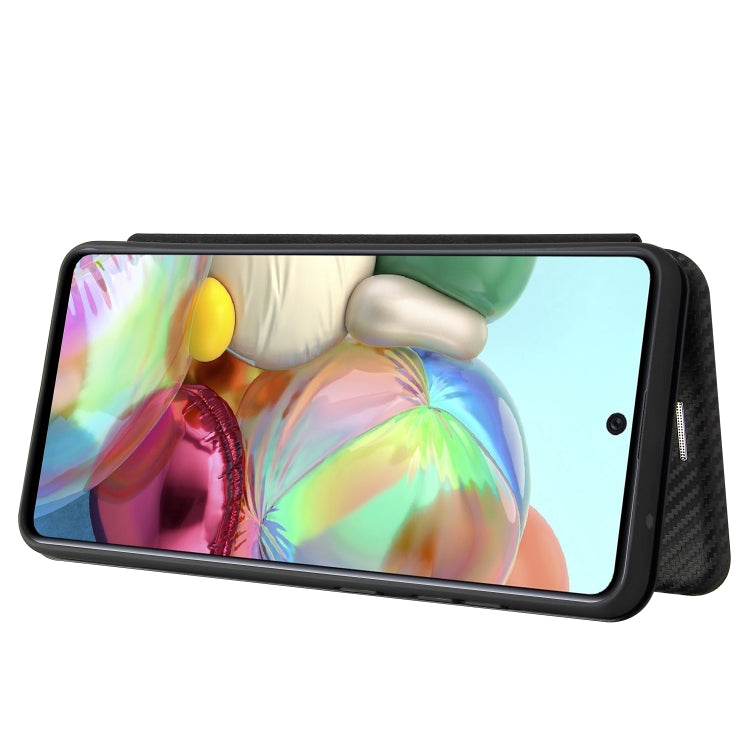 Carbon Fiber Texture Magnetic Horizontal Flip TPU + PC + PU Leather Case with Card Slot, For Samsung Galaxy A72 5G, For Samsung Galaxy A52 5G, For OPPO Reno5 Pro 5G, For Cubot X30