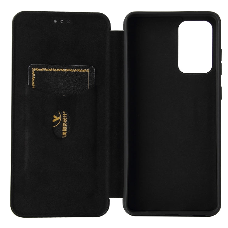 Carbon Fiber Texture Magnetic Horizontal Flip TPU + PC + PU Leather Case with Card Slot, For Samsung Galaxy A72 5G, For Samsung Galaxy A52 5G, For OPPO Reno5 Pro 5G, For Cubot X30