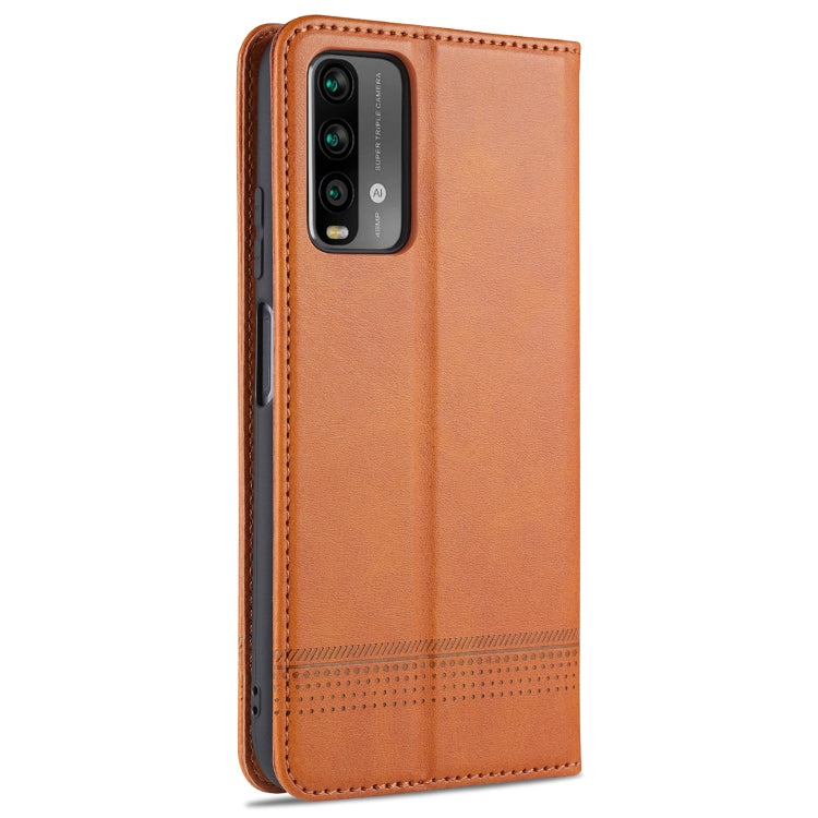 AZNS Magnetic Calf Texture Horizontal Flip Leather Case with Card Slots & Holder & Wallet, For Xiaomi Poco M3, For Xiaomi Redmi Note 9, For Oppo A92s