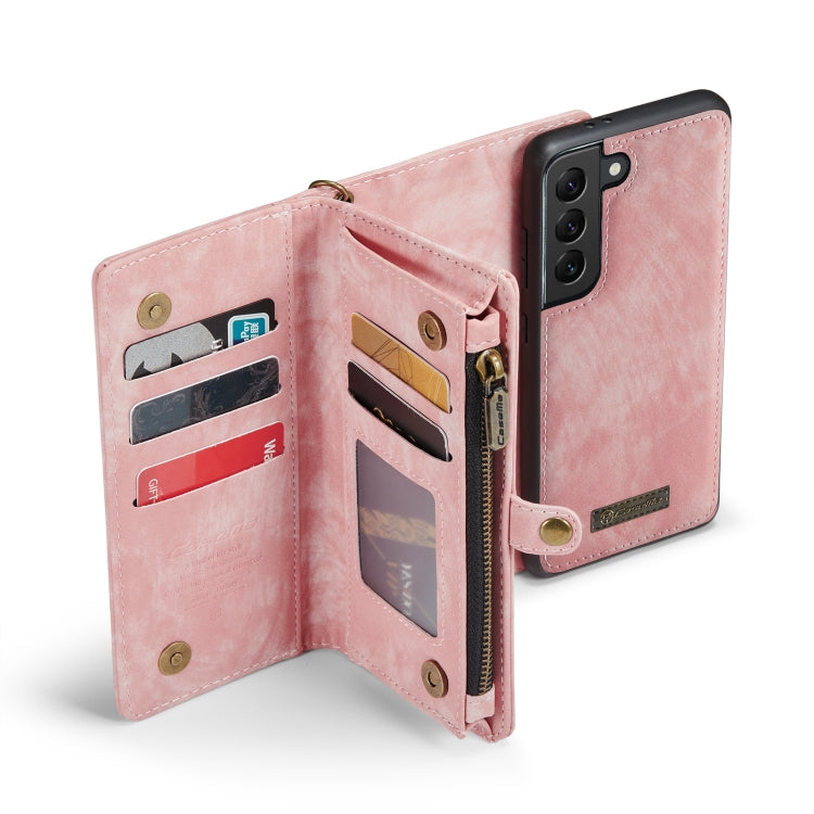 CaseMe Detachable Multifunctional Horizontal Flip Leather Case, with Card Slot & Holder & Zipper Wallet & Photo Frame, For Samsung Galaxy S21+ 5G, For Samsung Galaxy S21 5G, For Samsung Galaxy S21 Ultra 5G