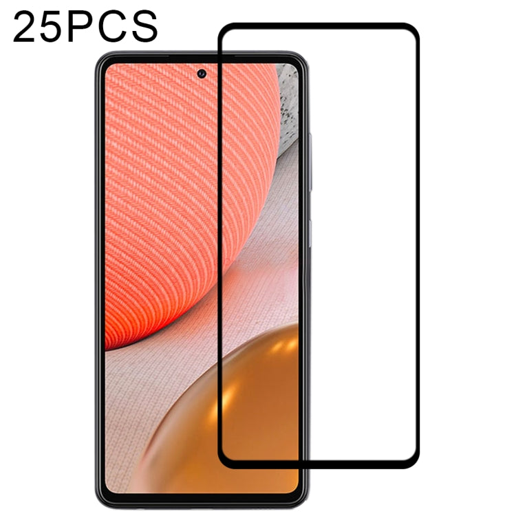 25 PCS Full Glue Full Screen Tempered Glass Film, For Samsung Galaxy A72 5G / 4G (25pcs), For Samsung Galaxy A72 4G (25 PCS), For Samsung Galaxy A52 5G / 4G (25pcs), For Samsung Galaxy A52 45G / 4G (25pcs), For OPPO A15s (25 PCS)