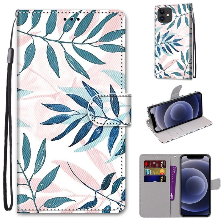 Coloured Drawing Cross Texture Horizontal Flip PU Leather Case with Holder & Card Slots & Wallet & Lanyard, For iPhone 11 Pro Max, For iPhone 12 mini