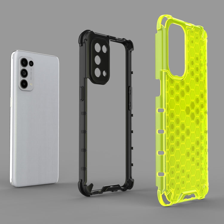 Shockproof Honeycomb PC + TPU Case, For Oppo Reno5 5G, For Oppo Reno5 Pro 5G, For Xiaomi Redmi Note 9 4G, For Xiaomi Redmi Note 9 5G, For Xiaomi Poco M3, For Samsung Galaxy A12, For Samsung Galaxy A32 5G, For Samsung Galaxy A52 5G