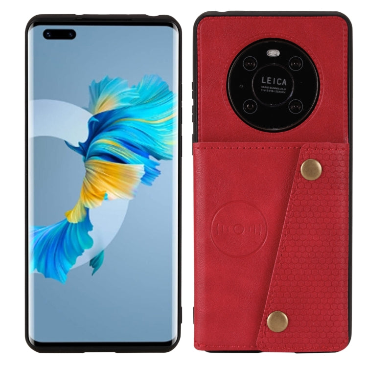 Double Buckle PU + TPU Shockproof Magnetic Protective Case with Card Slot & Holder, For Huawei Mate 40, For Huawei Mate 40 Pro, For Huawei Y7a, For Samsung Galaxy A02s (EU Version), For Samsung Galaxy A12, For Samsung Galaxy A52 5G / 4G                ...