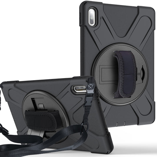 For Huawei MatePad Pro 10.8 Shockproof Colorful Silicone + PC Protective Case with Holder & Shoulder Strap & Hand Strap & Pen Slot, For Huawei MatePad Pro 10.8