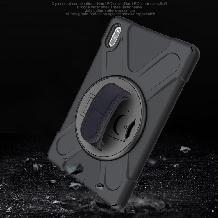 For Huawei MatePad Pro 10.8 Shockproof Colorful Silicone + PC Protective Case with Holder & Shoulder Strap & Hand Strap & Pen Slot, For Huawei MatePad Pro 10.8