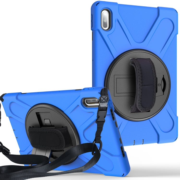 For Huawei MatePad Pro 10.8 Shockproof Colorful Silicone + PC Protective Case with Holder & Shoulder Strap & Hand Strap & Pen Slot, For Huawei MatePad Pro 10.8