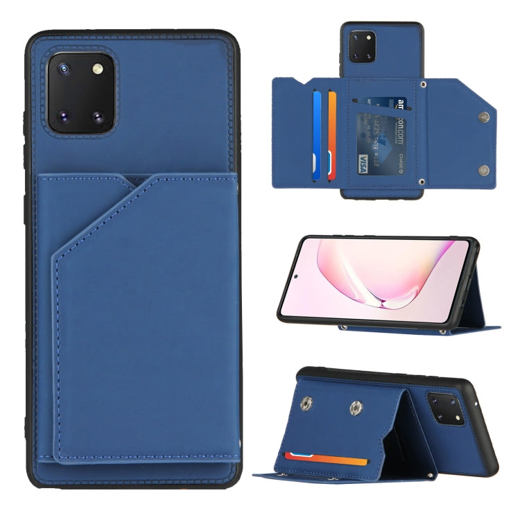 Skin Feel PU + TPU + PC Back Cover Shockproof Case with Card Slots & Holder & Photo Frame, For OPPO Realme 7, For Samsung Galaxy A50 & A30s & A50s, For OPPO Realme C11, For Samsung Galaxy A70 & A70s, For OPPO Realme C15, For Samsung Galaxy M60s & A81  ...