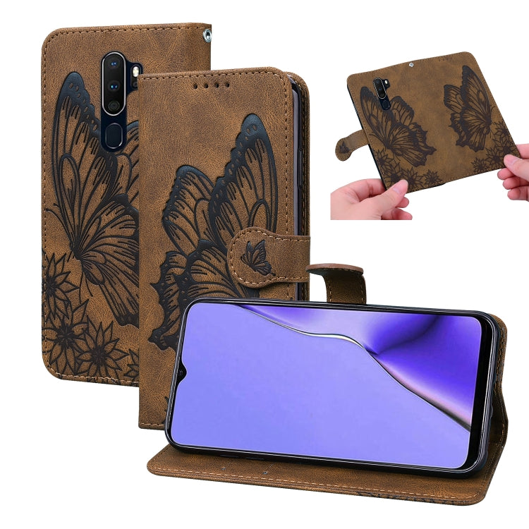 Retro Skin Feel Butterflies Embossing Horizontal Flip Leather Case with Holder & Card Slots & Wallet, For OPPO A52 / A72 / A92, For OPPO A9 (2020), For Huawei P Smart 2021, For Huawei Honor 10X Lite, For Nokia 2.4, For Nokia 3.4