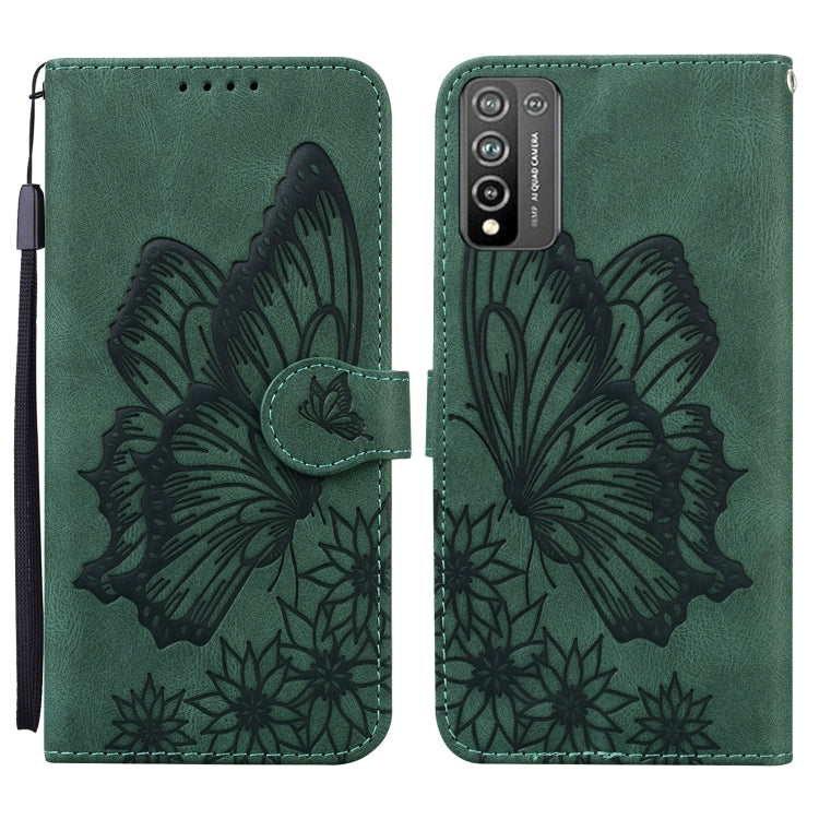 Retro Skin Feel Butterflies Embossing Horizontal Flip Leather Case with Holder & Card Slots & Wallet, For OPPO A52 / A72 / A92, For OPPO A9 (2020), For Huawei P Smart 2021, For Huawei Honor 10X Lite, For Nokia 2.4, For Nokia 3.4