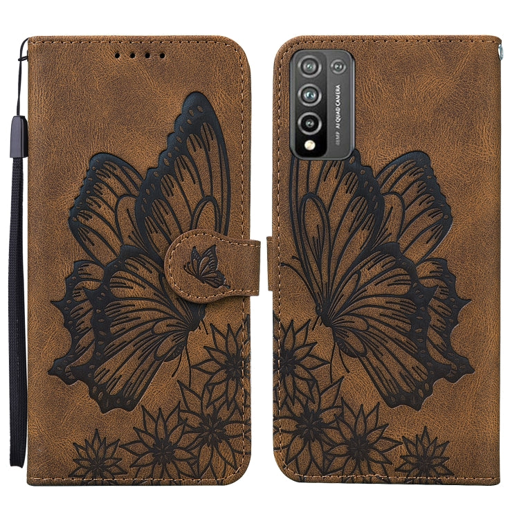 Retro Skin Feel Butterflies Embossing Horizontal Flip Leather Case with Holder & Card Slots & Wallet, For OPPO A52 / A72 / A92, For OPPO A9 (2020), For Huawei P Smart 2021, For Huawei Honor 10X Lite, For Nokia 2.4, For Nokia 3.4