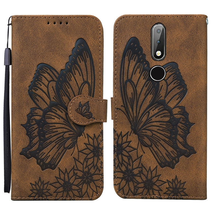 Retro Skin Feel Butterflies Embossing Horizontal Flip Leather Case with Holder & Card Slots & Wallet, For OPPO A52 / A72 / A92, For OPPO A9 (2020), For Huawei P Smart 2021, For Huawei Honor 10X Lite, For Nokia 2.4, For Nokia 3.4