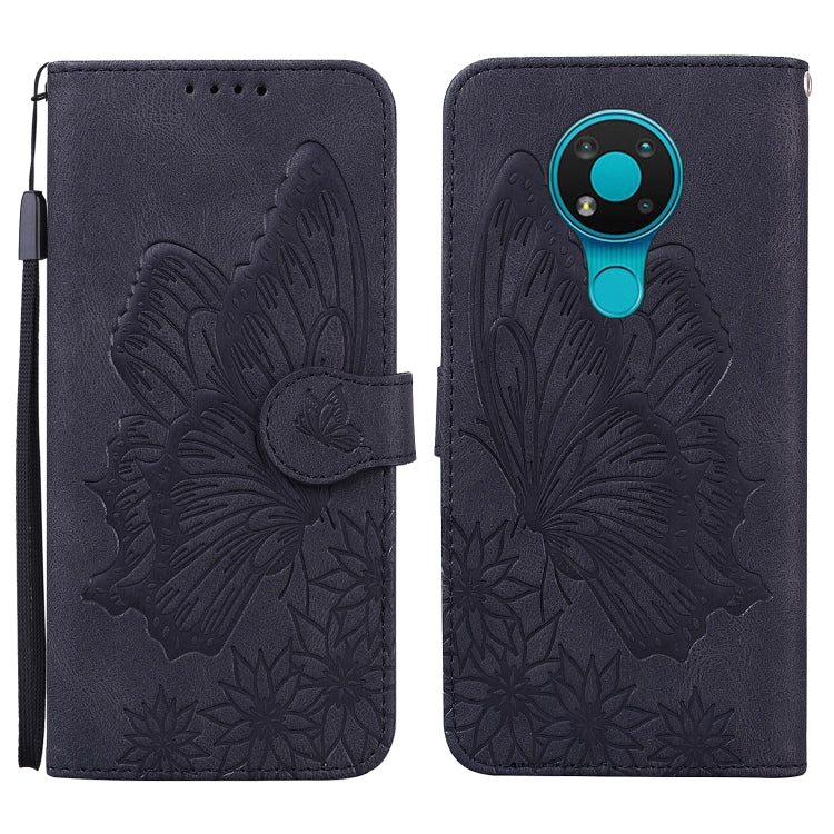 Retro Skin Feel Butterflies Embossing Horizontal Flip Leather Case with Holder & Card Slots & Wallet, For OPPO A52 / A72 / A92, For OPPO A9 (2020), For Huawei P Smart 2021, For Huawei Honor 10X Lite, For Nokia 2.4, For Nokia 3.4
