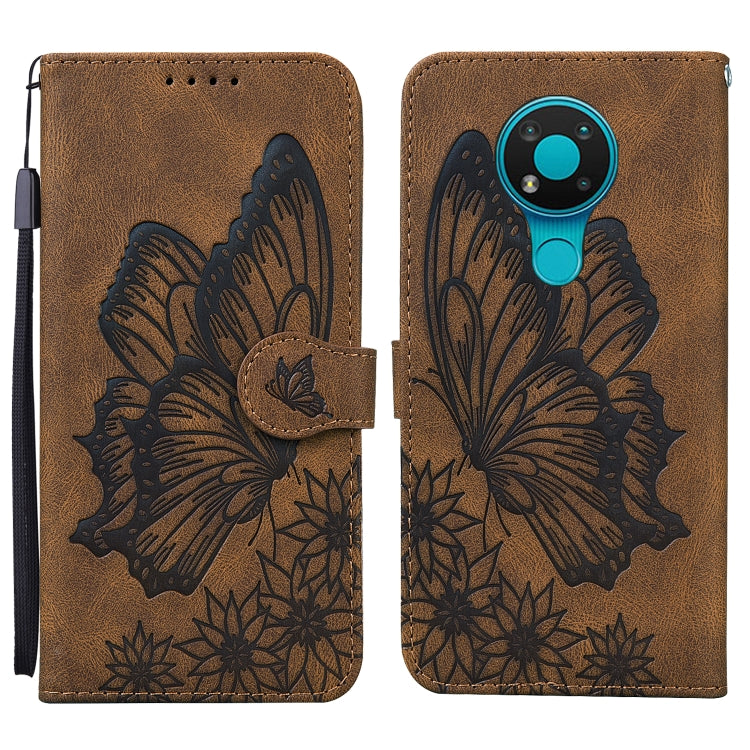 Retro Skin Feel Butterflies Embossing Horizontal Flip Leather Case with Holder & Card Slots & Wallet, For OPPO A52 / A72 / A92, For OPPO A9 (2020), For Huawei P Smart 2021, For Huawei Honor 10X Lite, For Nokia 2.4, For Nokia 3.4