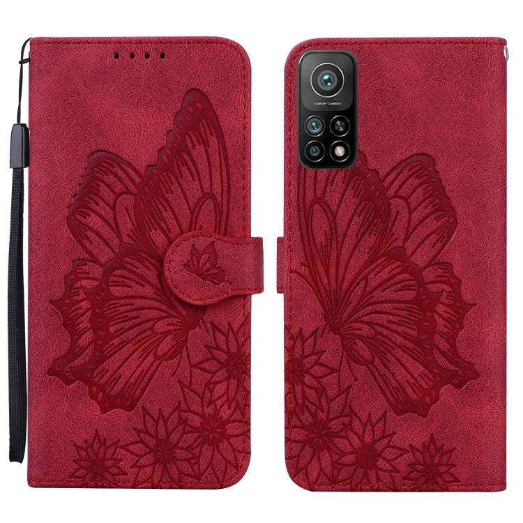 Retro Skin Feel Butterflies Embossing Horizontal Flip Leather Case with Holder & Card Slots & Wallet, For Xiaomi Mi 10T Pro 5G, For Xiaomi Mi 10T Lite 5G