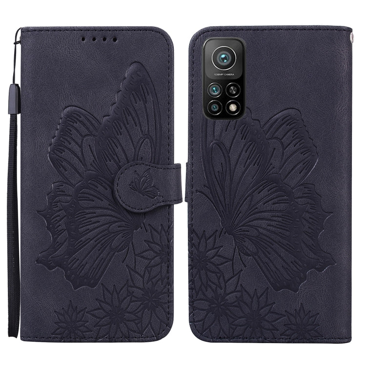 Retro Skin Feel Butterflies Embossing Horizontal Flip Leather Case with Holder & Card Slots & Wallet, For Xiaomi Mi 10T Pro 5G, For Xiaomi Mi 10T Lite 5G