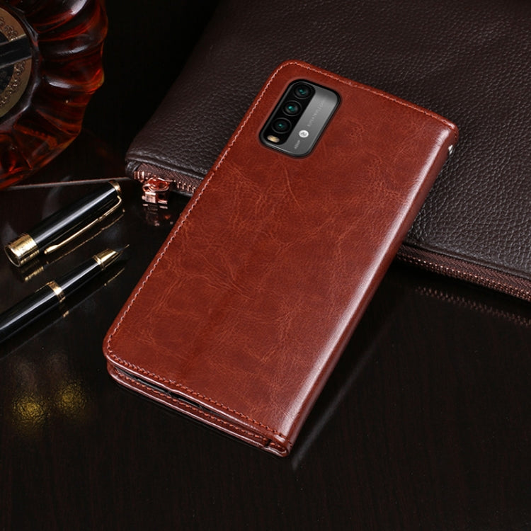 idewei Crazy Horse Texture Horizontal Flip Leather Case with Holder & Card Slots & Wallet, For Xiaomi Redmi 9T, For Xiaomi Redmi Note 9T 5G, For vivo iQOO U3, For Xiaomi Mi 10i 5G, For ZTE Zmax 10