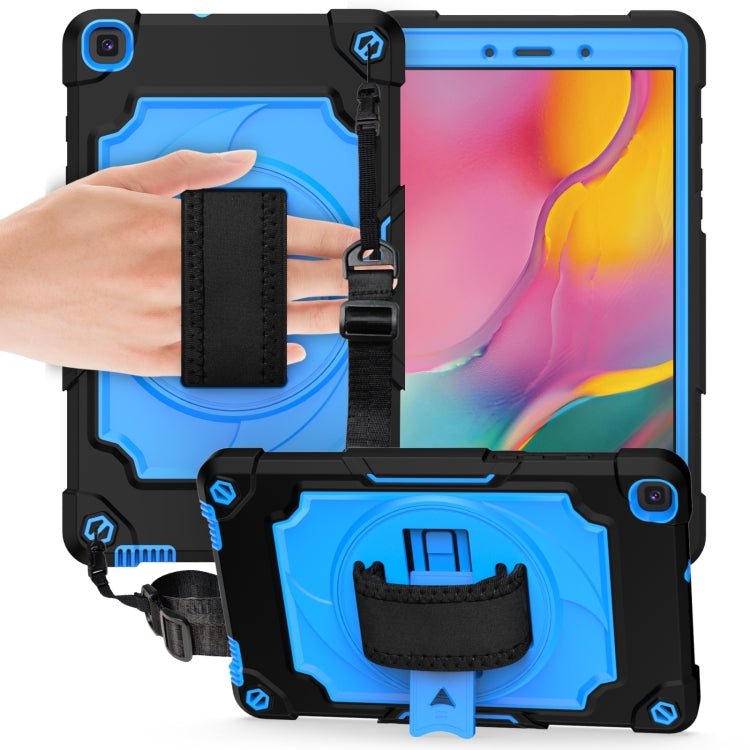 360 Degree Rotation Turntable Contrast Color Robot Shockproof Silicone + PC Protective Case with Holder, For Amazon Kindle Fire HD 8 2020, For Samsung Tab A 8.0 (2019)/T290, For Samsung Galaxy Tab A7 10.4 (2020)/T500                                    ...