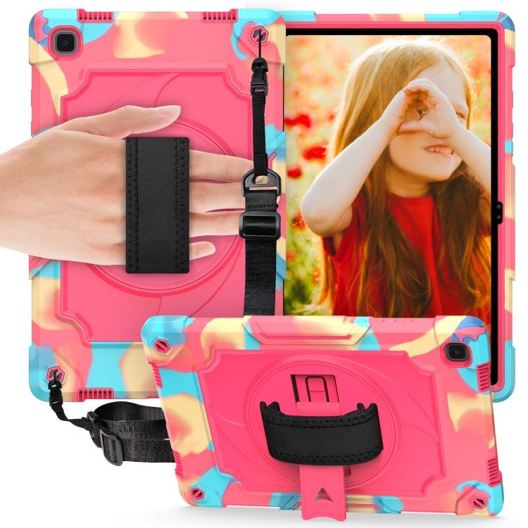 360 Degree Rotation Turntable Contrast Color Robot Shockproof Silicone + PC Protective Case with Holder, For Amazon Kindle Fire HD 8 2020, For Samsung Tab A 8.0 (2019)/T290, For Samsung Galaxy Tab A7 10.4 (2020)/T500                                    ...