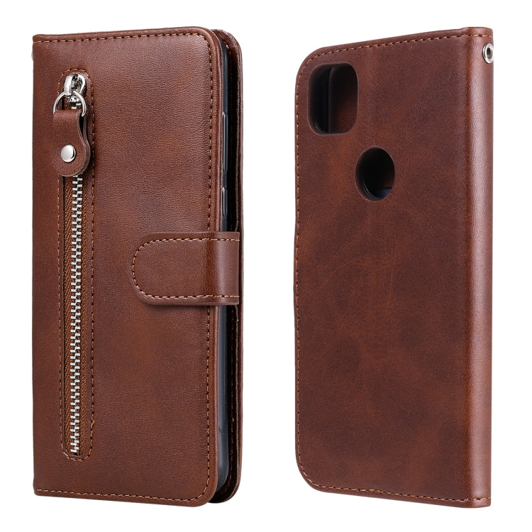 Fashion Calf Texture Zipper Horizontal Flip Leather Case with Holder & Card Slots & Wallet, For OPPO F17 Pro / A93, For OPPO Realme 5 / 5s / C3, For Google Pixel 4a 4G, For Google Pixel 5 XL / Pixel 4a 5G, For Xiaomi Poco M3 / Redmi Note 9 4G          ...