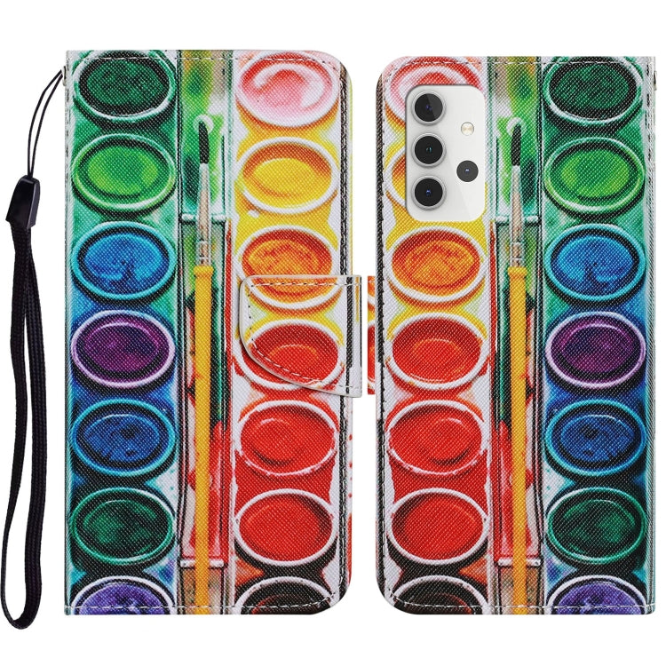 Coloured Drawing Pattern Horizontal Flip PU Leather Case with Holder & Card Slots & Wallet & Lanyard, For Samsung Galaxy A02s, For Samsung Galaxy A12, For Samsung Galaxy A32 5G