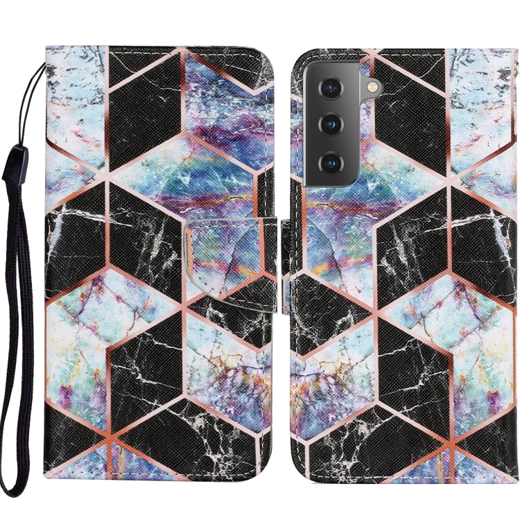 Coloured Drawing Pattern Horizontal Flip PU Leather Case with Holder & Card Slots & Wallet & Lanyard, For Samsung Galaxy A52 5G / 4G, For Samsung Galaxy A72 5G, For Samsung Galaxy A72 5G / 4G, For Samsung Galaxy S21 5G