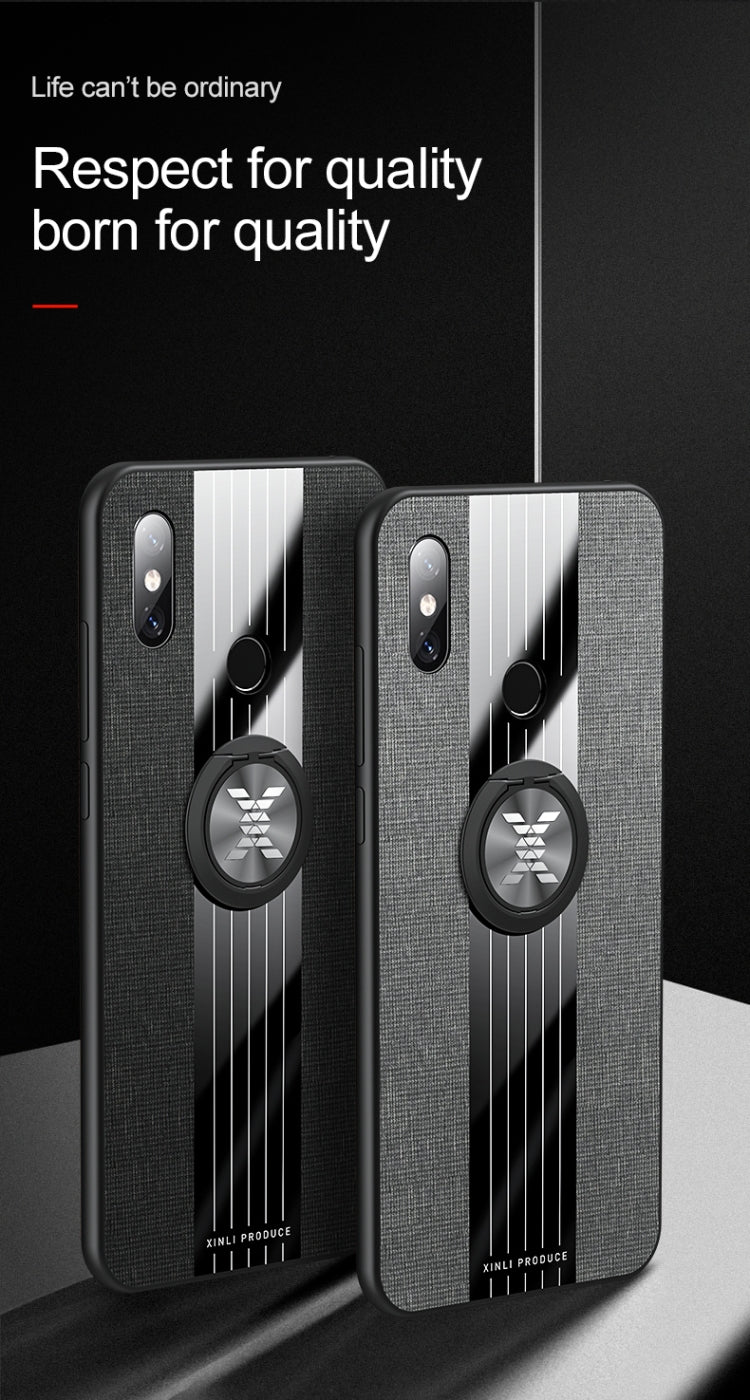 XINLI Stitching Cloth Textue Shockproof TPU Protective Case with Ring Holder, For Xiaomi Mi 6X / A2, For Xiaomi Mi 9 SE, For Xiaomi Mi CC9, For Xiaomi Mi CC9e, For Xiaomi Mi 8 Lite