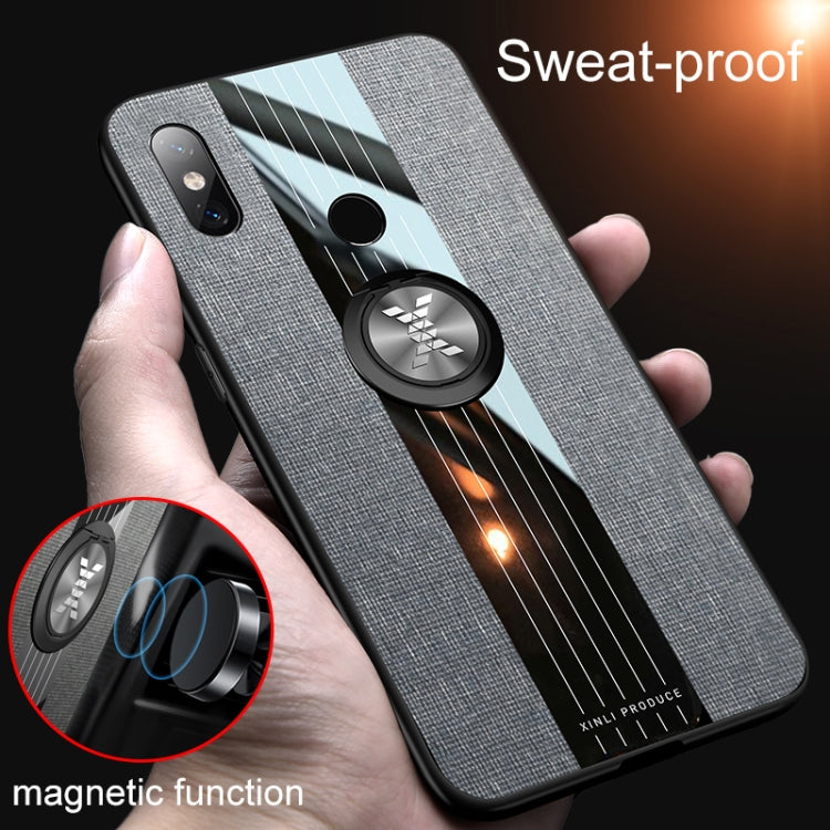 XINLI Stitching Cloth Textue Shockproof TPU Protective Case with Ring Holder, For Xiaomi Mi 6X / A2, For Xiaomi Mi 9 SE, For Xiaomi Mi CC9, For Xiaomi Mi CC9e, For Xiaomi Mi 8 Lite