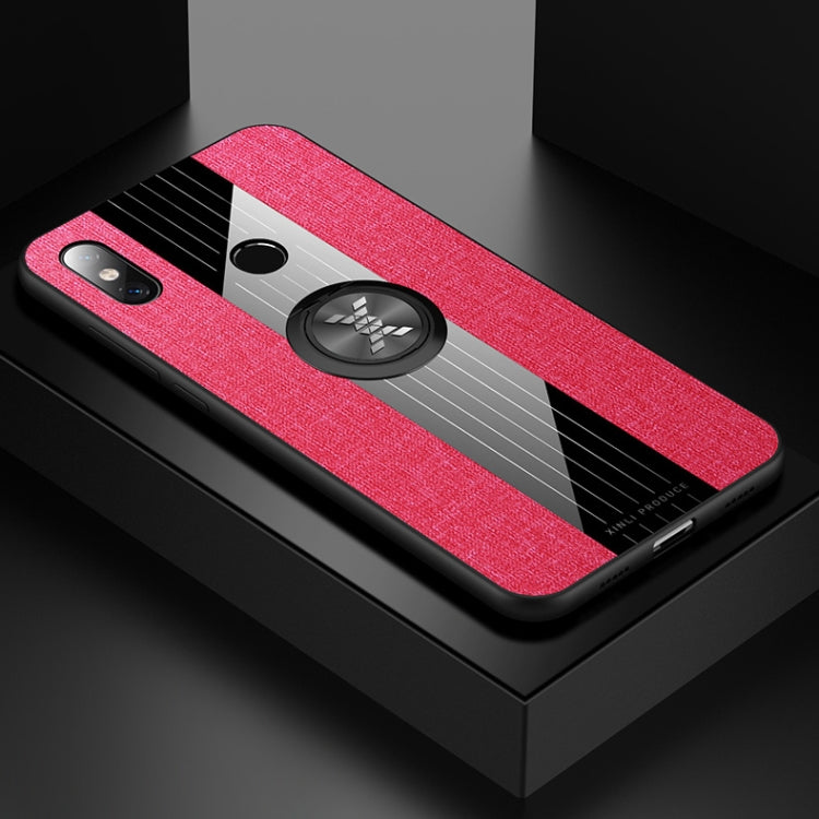 XINLI Stitching Cloth Textue Shockproof TPU Protective Case with Ring Holder, For Xiaomi Mi 6X / A2, For Xiaomi Mi 9 SE, For Xiaomi Mi CC9, For Xiaomi Mi CC9e, For Xiaomi Mi 8 Lite