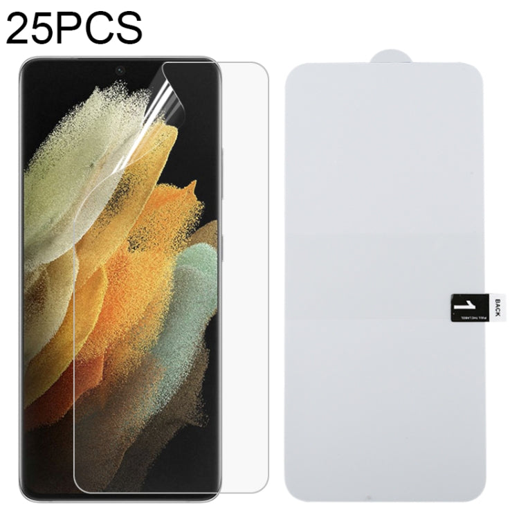 25 PCS Full Screen Protector Explosion-proof Front Hydrogel Film, For Samsung Galaxy S20 FE 5G (25 PCS), For Samsung Galaxy S21 5G (25 PCS), For Samsung Galaxy S21+ 5G (25 PCS), For Samsung Galaxy S21 Ultra 5G (25 PCS), For Xiaomi Redmi K30 Pro (25 PCS...