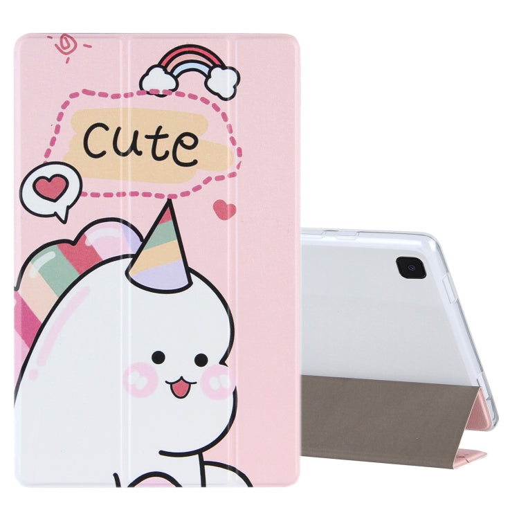 Coloured Drawing Pattern Horizontal Flip Leather Case with Three-folding Holder, For Samsung Galaxy Tab A7 10.4 (2020), For Lenovo Tab P11 (TB-J606F), For Lenovo Tab P11 Pro (TB-XJ706F), For Lenovo Tab M10 HD Gen 2 (TB-X306F)