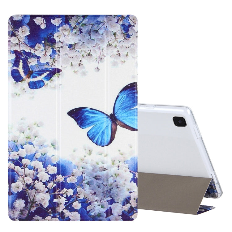Coloured Drawing Pattern Horizontal Flip Leather Case with Three-folding Holder, For Samsung Galaxy Tab A7 10.4 (2020), For Lenovo Tab P11 (TB-J606F), For Lenovo Tab P11 Pro (TB-XJ706F), For Lenovo Tab M10 HD Gen 2 (TB-X306F)