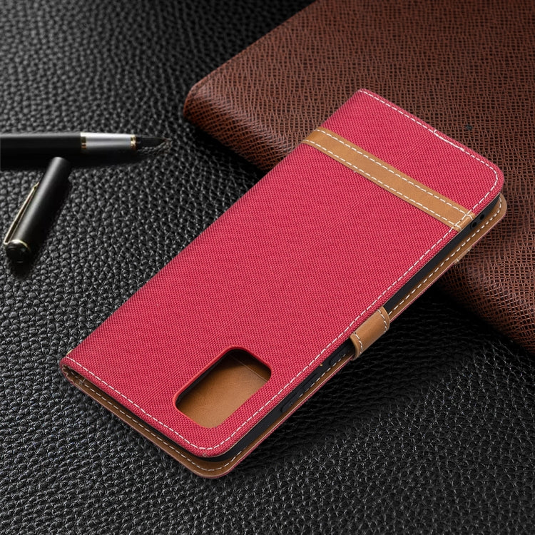 Color Matching Denim Texture Horizontal Flip Leather Case with Holder & Card Slots & Wallet & Lanyard, For Samsung Galaxy A02s (EU Version)
