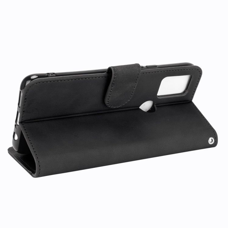 Solid Color Skin Feel Magnetic Buckle Horizontal Flip Calf Texture PU Leather Case with Holder & Card Slots & Wallet, For UMIDIGI A9 Pro