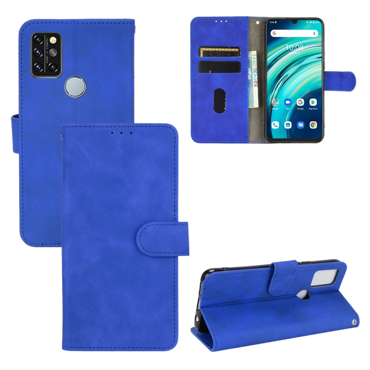 Solid Color Skin Feel Magnetic Buckle Horizontal Flip Calf Texture PU Leather Case with Holder & Card Slots & Wallet, For UMIDIGI A9 Pro