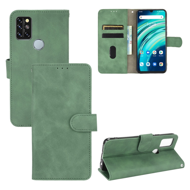 Solid Color Skin Feel Magnetic Buckle Horizontal Flip Calf Texture PU Leather Case with Holder & Card Slots & Wallet, For UMIDIGI A9 Pro