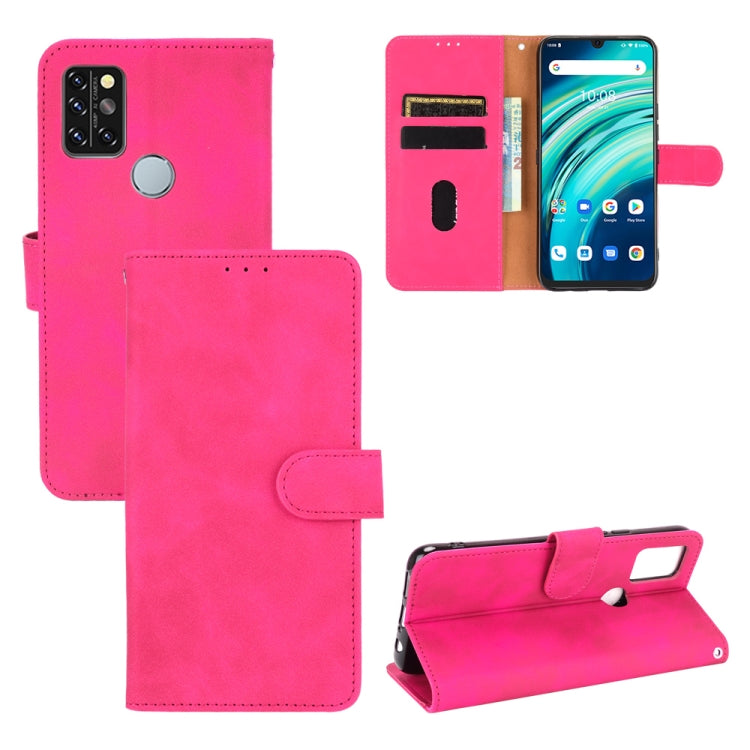 Solid Color Skin Feel Magnetic Buckle Horizontal Flip Calf Texture PU Leather Case with Holder & Card Slots & Wallet, For UMIDIGI A9 Pro