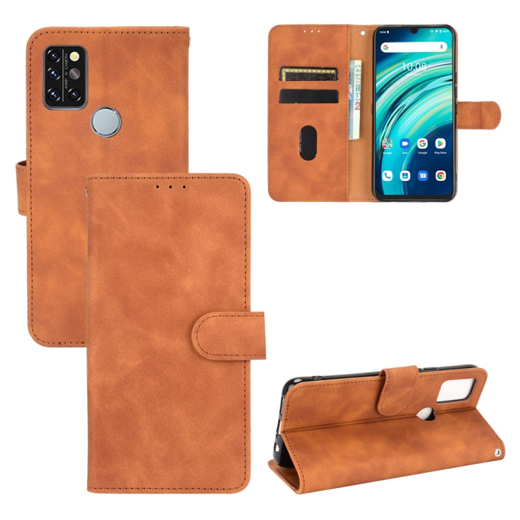 Solid Color Skin Feel Magnetic Buckle Horizontal Flip Calf Texture PU Leather Case with Holder & Card Slots & Wallet, For UMIDIGI A9 Pro