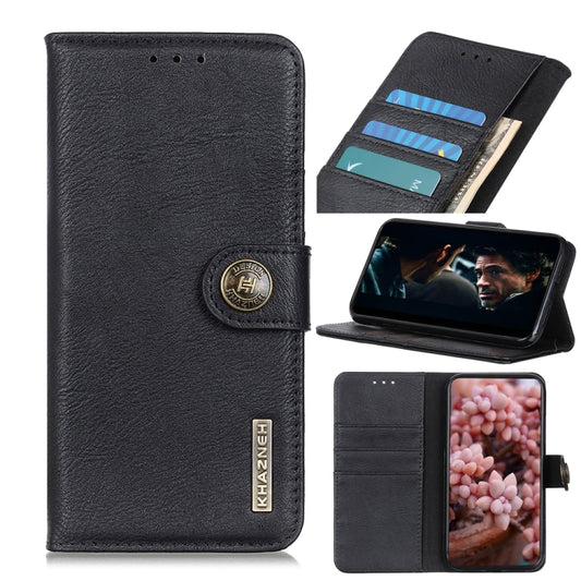 KHAZNEH Cowhide Texture Horizontal Flip Leather Case with Holder & Card Slots & Wallet, For Samsung Galaxy A32 4G