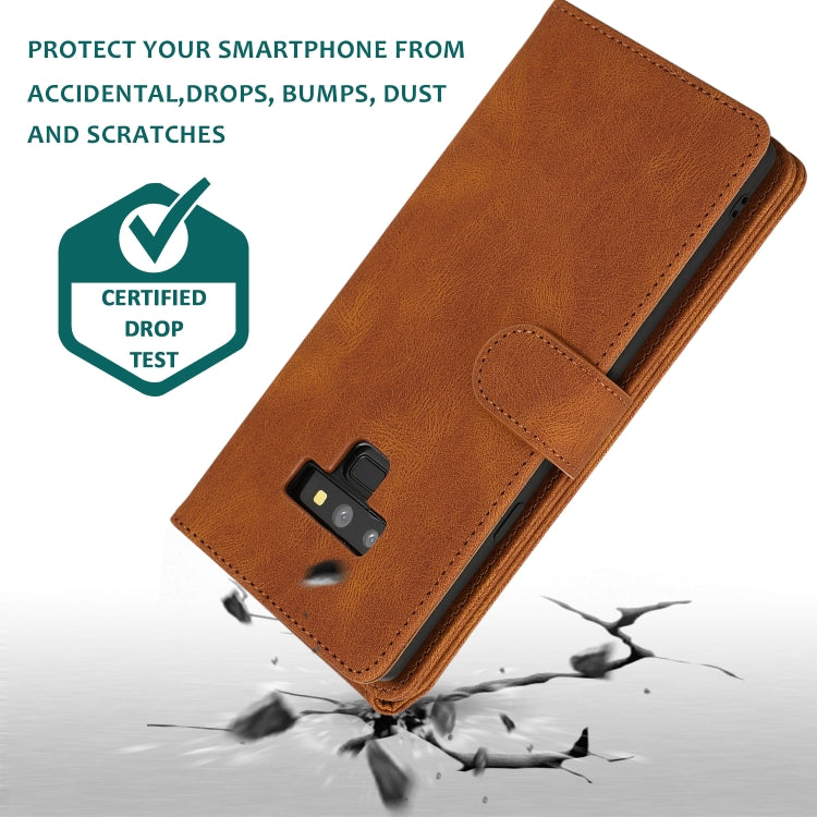 Skin-feel Crazy Horse Texture Zipper Wallet Bag Horizontal Flip Leather Case with Holder & Card Slots & Wallet & Lanyard, For Samsung Galaxy Note9, For Samsung Galaxy Note10, For Samsung Galaxy Note10+, For Samsung Galaxy Note20                        ...