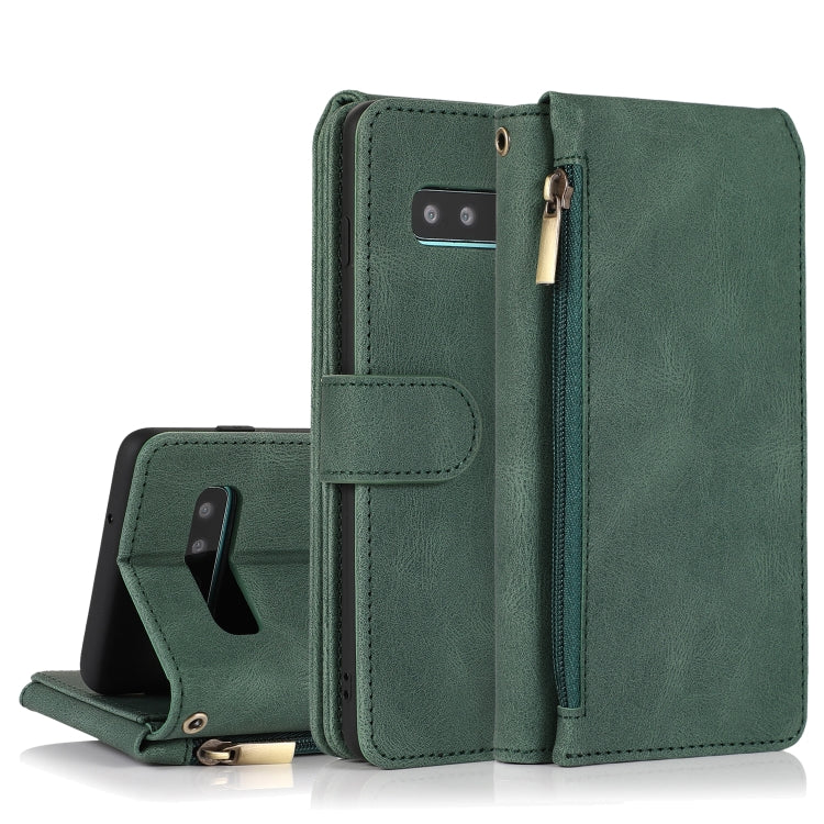 Skin-feel Crazy Horse Texture Zipper Wallet Bag Horizontal Flip Leather Case with Holder & Card Slots & Wallet & Lanyard, For Samsung Galaxy Note9, For Samsung Galaxy Note10, For Samsung Galaxy Note10+, For Samsung Galaxy Note20                        ...
