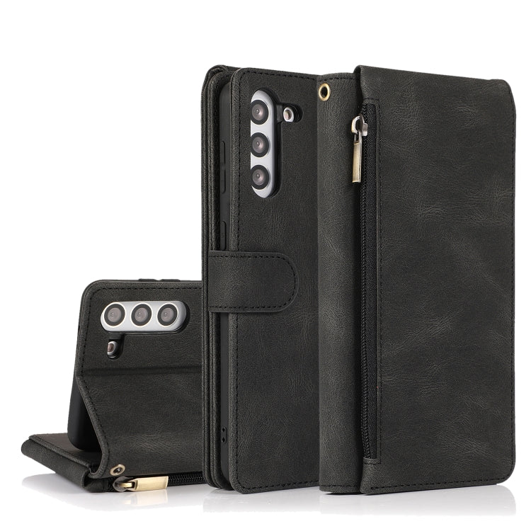 Skin-feel Crazy Horse Texture Zipper Wallet Bag Horizontal Flip Leather Case with Holder & Card Slots & Wallet & Lanyard, For Samsung Galaxy S20, For Samsung Galaxy S20+, For Samsung Galaxy S20 Ultra, For Samsung Galaxy S20 FE 5G                       ...