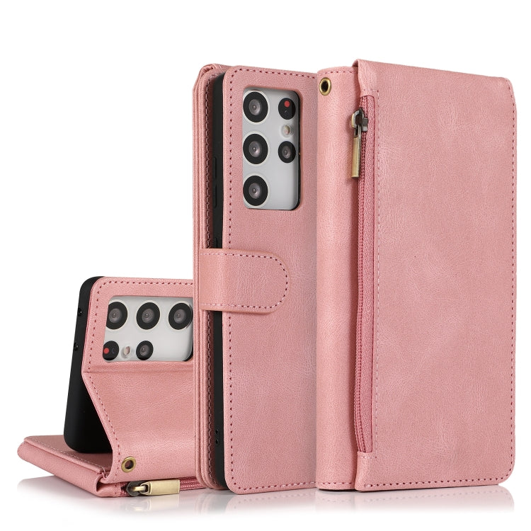 Skin-feel Crazy Horse Texture Zipper Wallet Bag Horizontal Flip Leather Case with Holder & Card Slots & Wallet & Lanyard, For Samsung Galaxy S20, For Samsung Galaxy S20+, For Samsung Galaxy S20 Ultra, For Samsung Galaxy S20 FE 5G                       ...