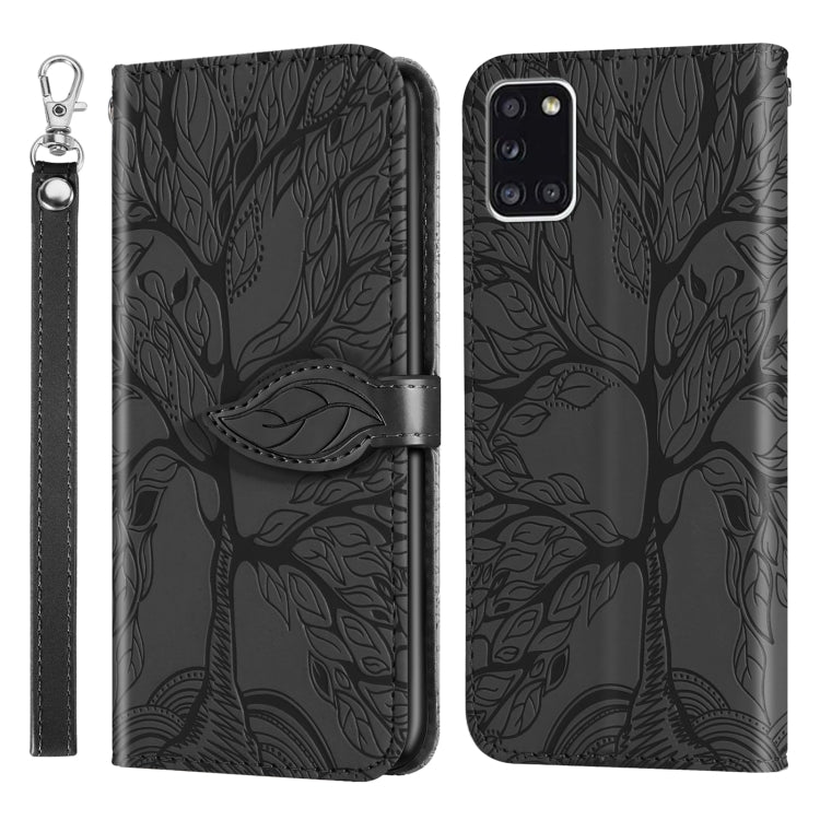 Life of Tree Embossing Pattern Horizontal Flip Leather Case with Holder & Card Slot & Wallet & Photo Frame & Lanyard, For Samsung Galaxy A11 (US Version), For Samsung Galaxy A11 (EU Version), For Samsung Galaxy A12, For Samsung Galaxy A21              ...